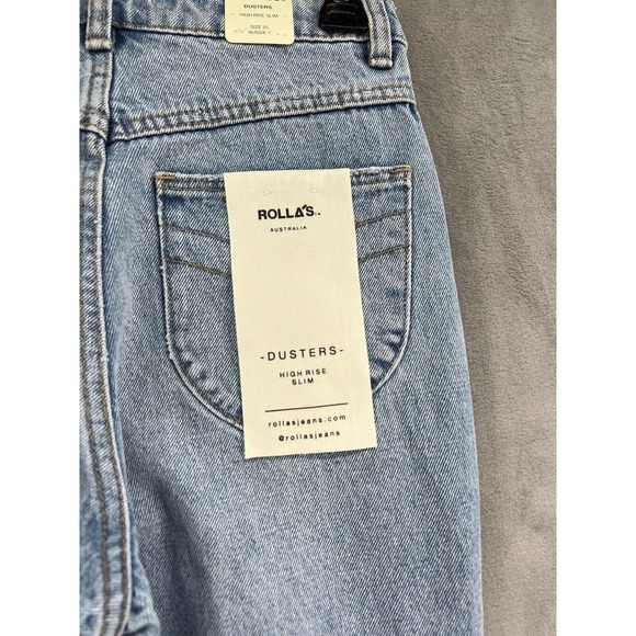 Free People Rolla's Duster High Rise Slim Jeans Size 25 in Old Stone - Picture 2 of 11